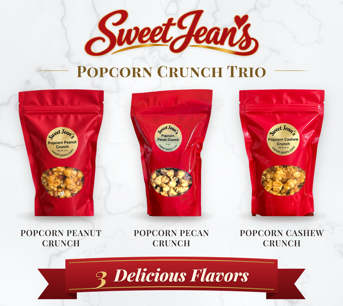Popcorn Peanut Crunch 6 oz. | Sweet Jean's Candy