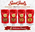4-Bag Gourmet Brittle Collection Peanut, Pecan, Cashew and Popcorn Peanut Crunch